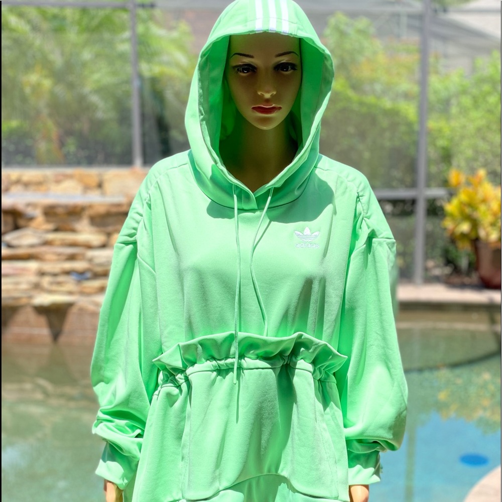 ADIDAS CAPE HOODIE GLORY MINT SMALL